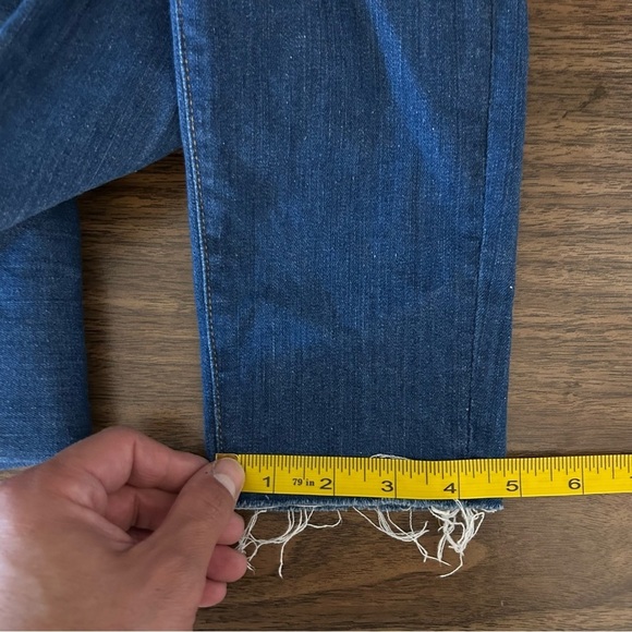 💕 Madewell 9” MID-RISE SKINNY Classic Blue Women's Jeans 25x29 - Picture 13 of 13